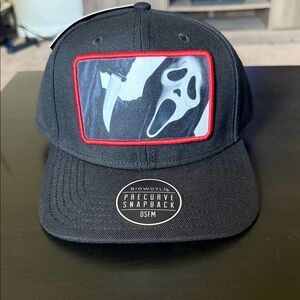 Bioworld Black and Red Scream Snapback Hat